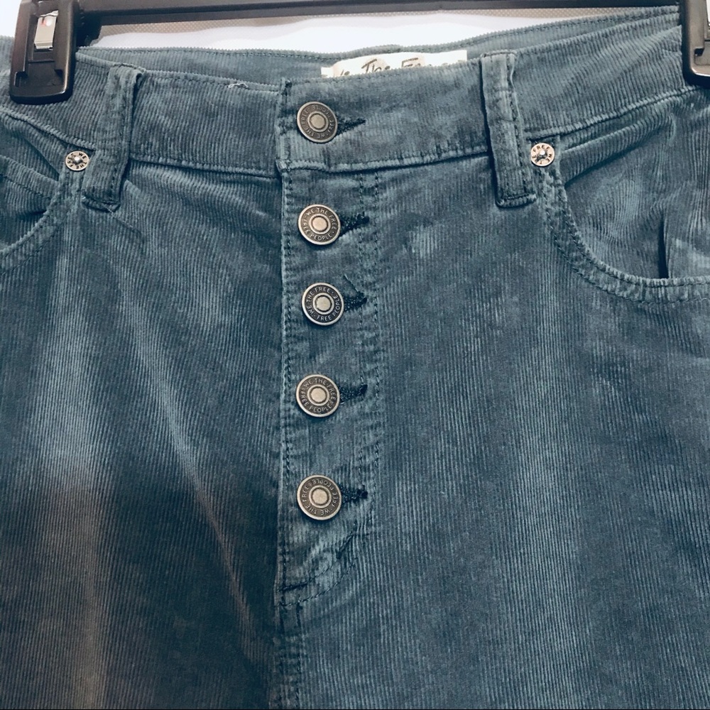 Free People Sun Chaser Cord Skinny Grey - Picture 6 of 15